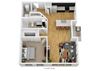 1 Bedroom A 1 Bath Floor Plan 1 Bedroom A 1 Bath Floor Plan at Monmouth Row Apartments, Kentucky, 41071